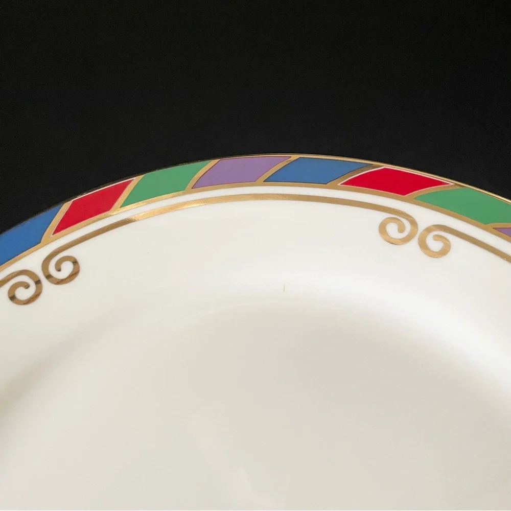 SET of 4 Celebration Salad or Dessert Plates by Pier 1